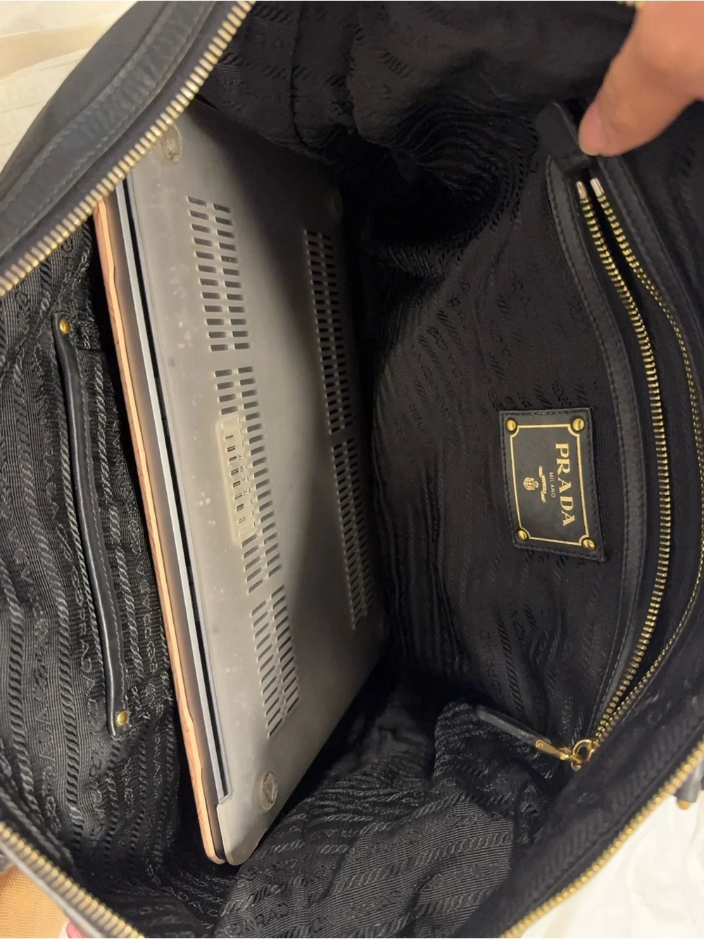 Prada Milano Jacquard Tote - Authentic